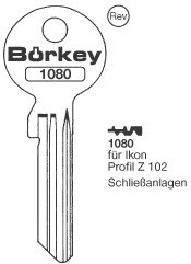 Afbeelding van Borkey 1080 Cilindersleutel voor Z.I. Z102 NS