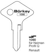 Afbeelding van Borkey 1090 Cilindersleutel voor FR. NEIMAN