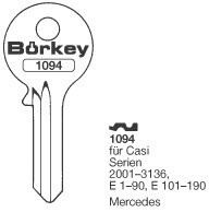 Afbeelding van Borkey 1094 Cilindersleutel voor CASI E,MERC.