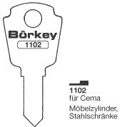 Afbeelding van Borkey 1102 Cilindersleutel voor CEMA