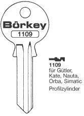Afbeelding van Borkey 1109 Cilindersleutel voor GUETLER MS