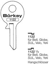 Afbeelding van Borkey 1122½ Cilindersleutel voor BELL YETI