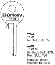 Afbeelding van Borkey 1123½ Cilindersleutel voor BELL YETI