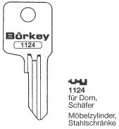Afbeelding van Borkey 1124 Cilindersleutel voor DOM MS