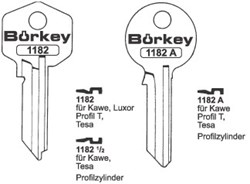 Afbeelding van Borkey 1182 Cilindersleutel voor TESA