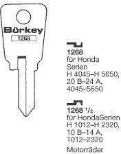 Afbeelding van Borkey 1268 Cilindersleutel voor HONDA