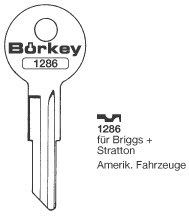 Afbeelding van Borkey 1286 Cilindersleutel voor  BRIGGS + STR.