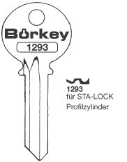 Afbeelding van Borkey 1293 Cilindersleutel voor STA LOK