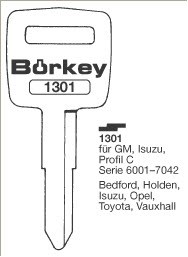 Afbeelding van Borkey 1301 Cilindersleutel voor ISUZU