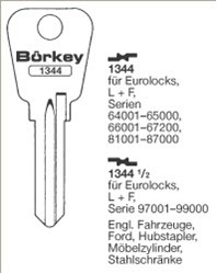 Afbeelding van Borkey 1344½ Cilindersleutel voor L + F