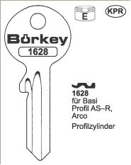 Afbeelding van Borkey 1628 Cilindersleutel voor BASI