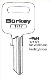 Afbeelding van Borkey 1717 1 Cilindersleutel voor WINKHAUS