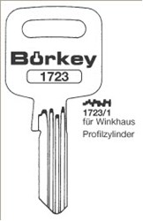 Afbeelding van Borkey 1723 1 Cilindersleutel voor WINKHAUS