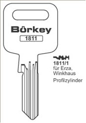 Afbeelding van Borkey 1811 1 Cilindersleutel voor WINKHAUS