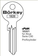 Afbeelding van Borkey 1820 1 Cilindersleutel voor ABUS C90