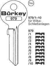 Afbeelding van Borkey 979 2 Cilindersleutel voor WILKA NS