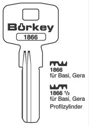 Afbeelding van Borkey 1866 Cilinderboringsleutel voor GERA BASI CX
