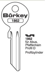 Afbeelding van Borkey 1862 Cilindersleutel voor ABUS PROF. D