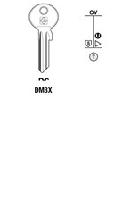 Afbeelding van Silca Cilindersleutel staal DM3X