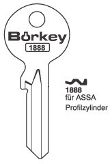 Afbeelding van Borkey 1888 Cilindersleutel voor ASSA