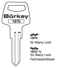 Afbeelding van Borkey 1870½ Cilindersleutel voor STARRY