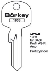 Afbeelding van Borkey 1903 Cilindersleutel voor BASI (AS)