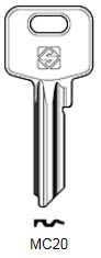 Afbeelding van Silca Cilindersleutel staal MC20
