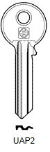 Afbeelding van Silca Cilindersleutel staal UAP2