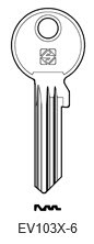 Afbeelding van Silca Cilindersleutel staal EV103X-6