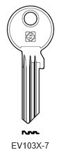 Afbeelding van Silca Cilindersleutel staal EV103X-7