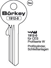 Afbeelding van Borkey 1912 Cilindersleutel voor CES (WPS)