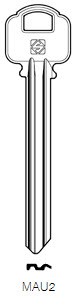 Afbeelding van Silca Cilindersleutel staal MAU2