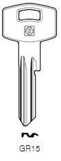 Afbeelding van Silca Cilindersleutel staal GR15