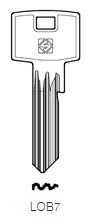 Afbeelding van Silca Cilindersleutel staal LOB7