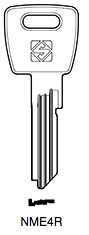 Afbeelding van Silca Cilindersleutel staal NME4R (NF3)