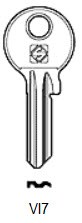 Afbeelding van Silca Cilindersleutel staal VI7