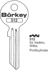 Afbeelding van Borkey 512 Cilindersleutel voor WILKA VAD.NS