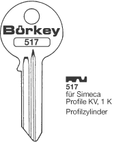 Afbeelding van Borkey 517 Cilindersleutel voor SIMECA 1K.KV