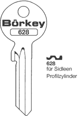 Afbeelding van Borkey 628 Cilindersleutel voor SIDLEEN