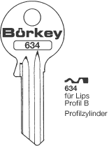 Afbeelding van Borkey 634 Cilindersleutel voor LIPS B