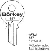 Afbeelding van Borkey 657 Cilindersleutel voor WILKA