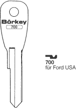 Afbeelding van Borkey 700 Cilindersleutel voor FORD USA