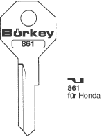 Afbeelding van Borkey 861 Cilindersleutel voor HONDA