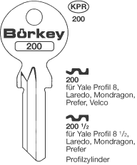 Afbeelding van Borkey Cilindersleutel 200