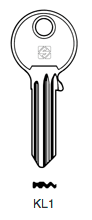 Afbeelding van Silca Cilindersleutel staal KL1