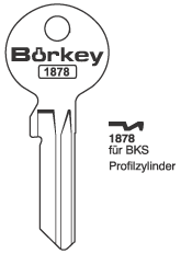 Afbeelding van Borkey-1878-Cilindersleutel voor BKS
