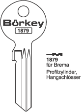 Afbeelding van Borkey 1879 Cilindersleutel voor BREMA