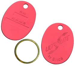 Afbeelding van Silca Ultralite sleutelhanger ovaal rood AVK401041