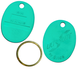 Afbeelding van Silca Ultralite sleutelhanger ovaal groen AVK401042
