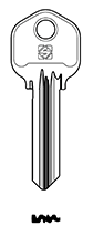 Afbeelding van Silca Cilindersleutel staal DRB1